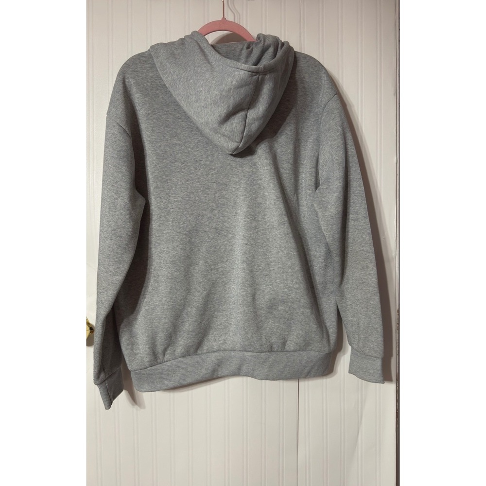 Track 23 Intelligent Design Mens Gray Teddy Bear Graphic Hoodie Sweatshirt L - Picture 5 of 5
